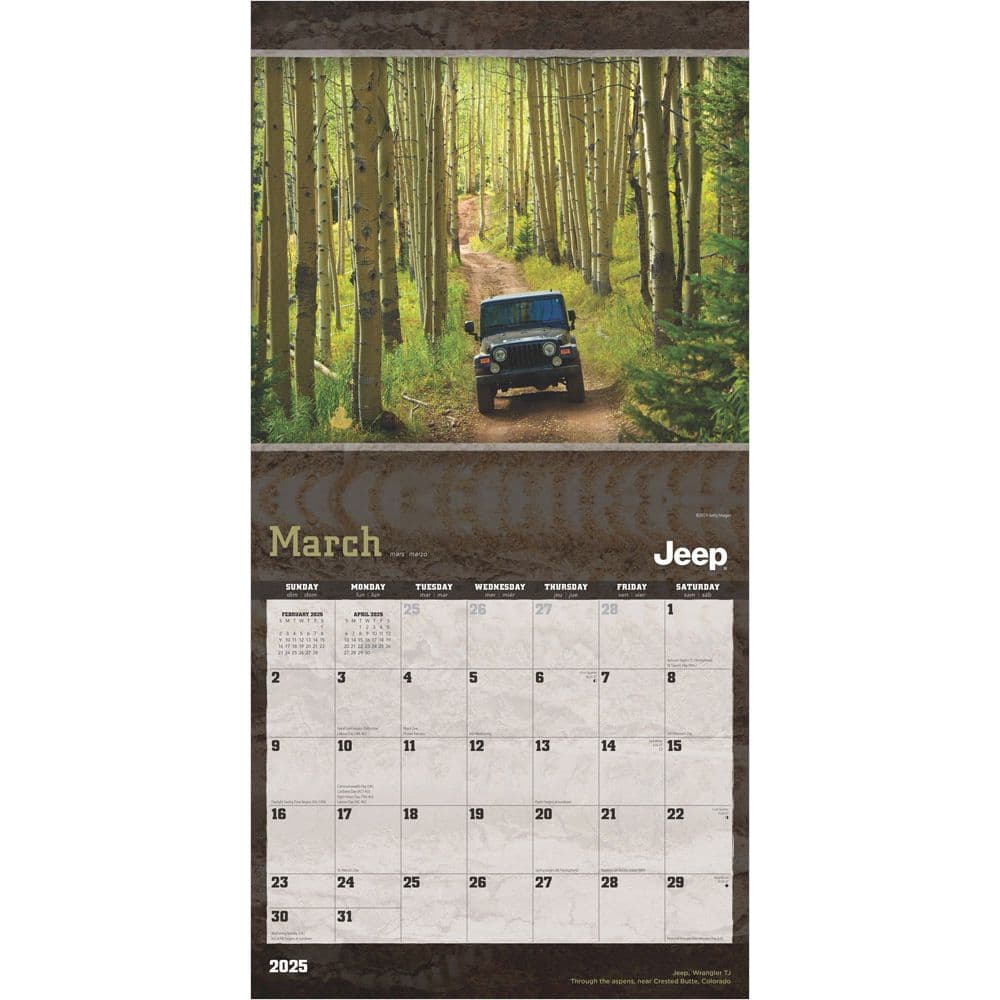Jeep 2025 Wall Calendar Sevcond Alternate Image width=&quot;1000&quot; height=&quot;1000&quot;