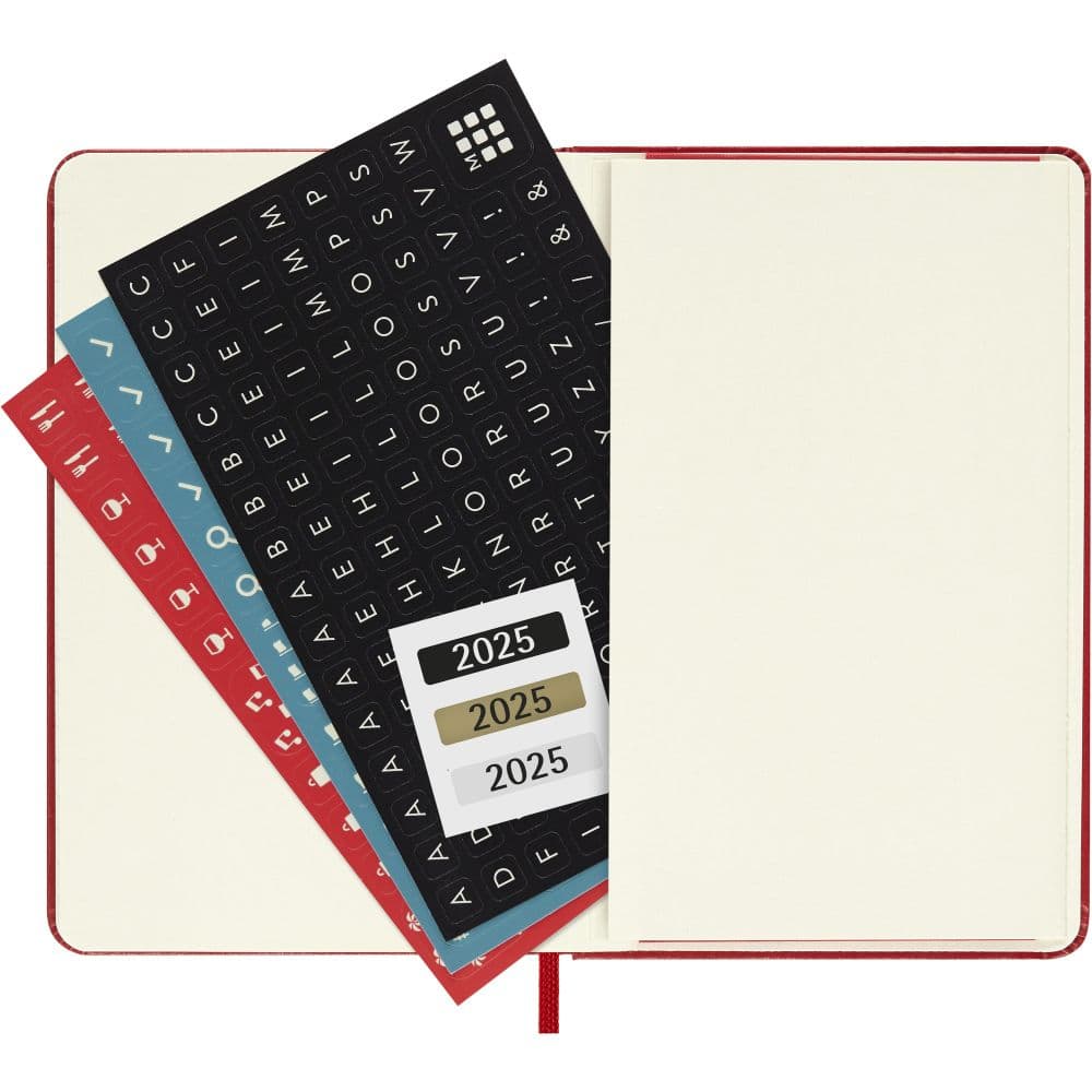 Moleskine Pocket Red Daily Hard Cover 2025 Planner Sixth Alternate Image