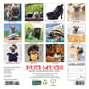 image Pug Mugs 2025 Mini Wall Calendar First Alternate Image width=&quot;1000&quot; height=&quot;1000&quot;