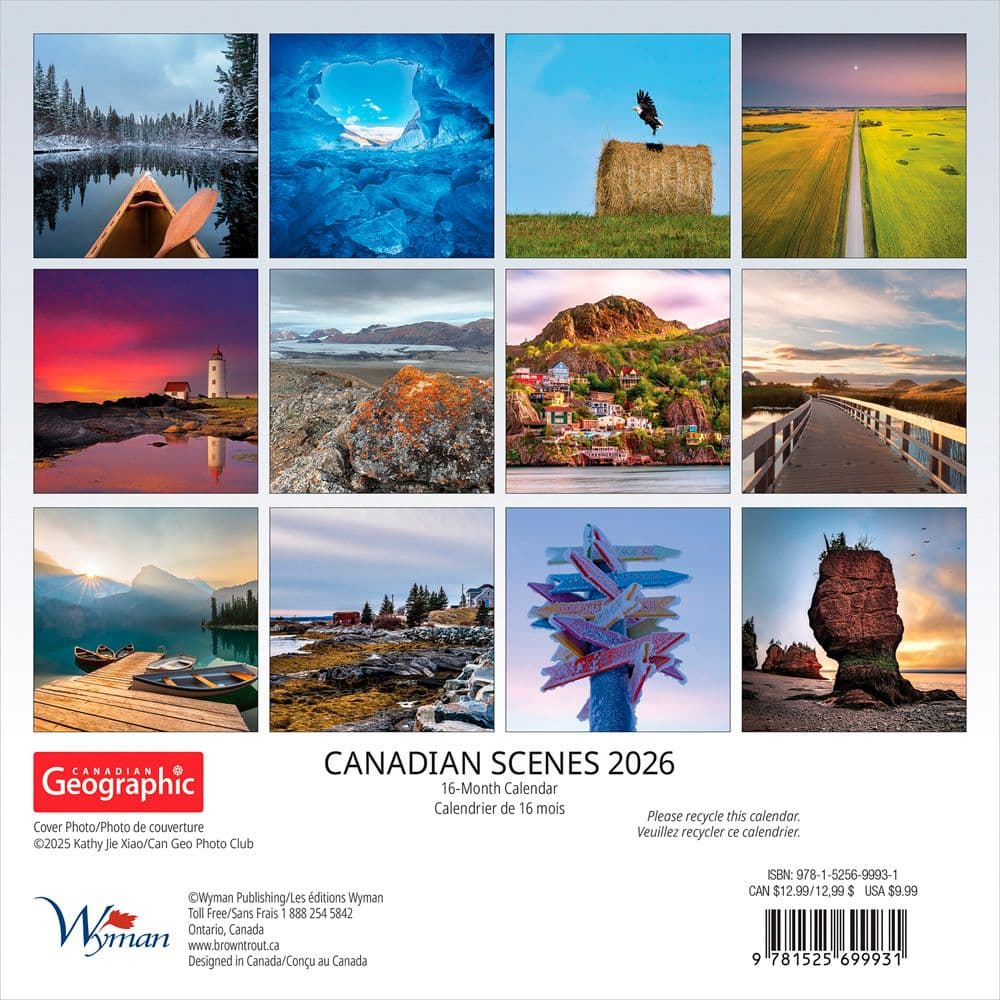 Canada Wyman 2026 Mini Wall Calendar First Alternate Image