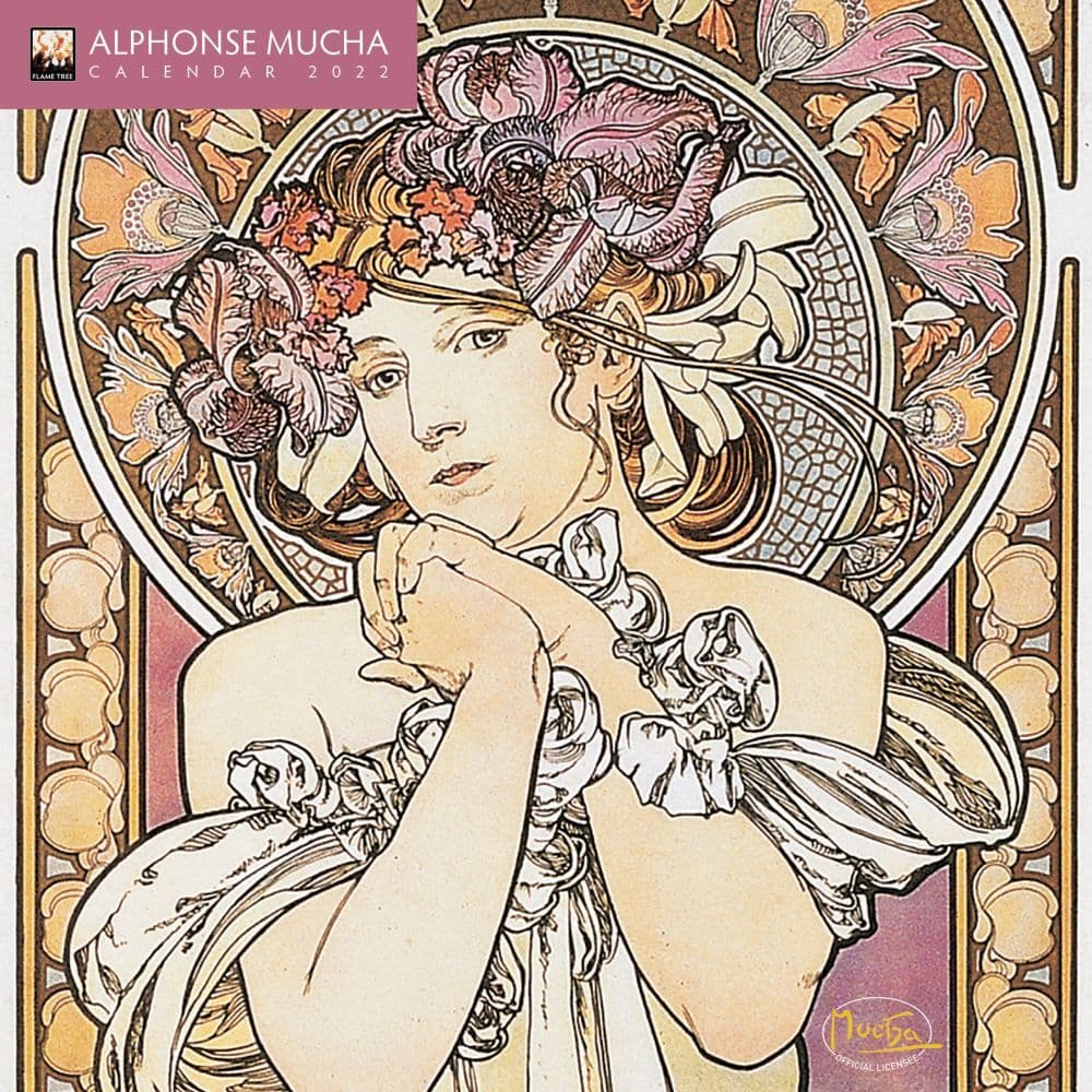 Alphonse Mucha 2022 Mini Wall calendar