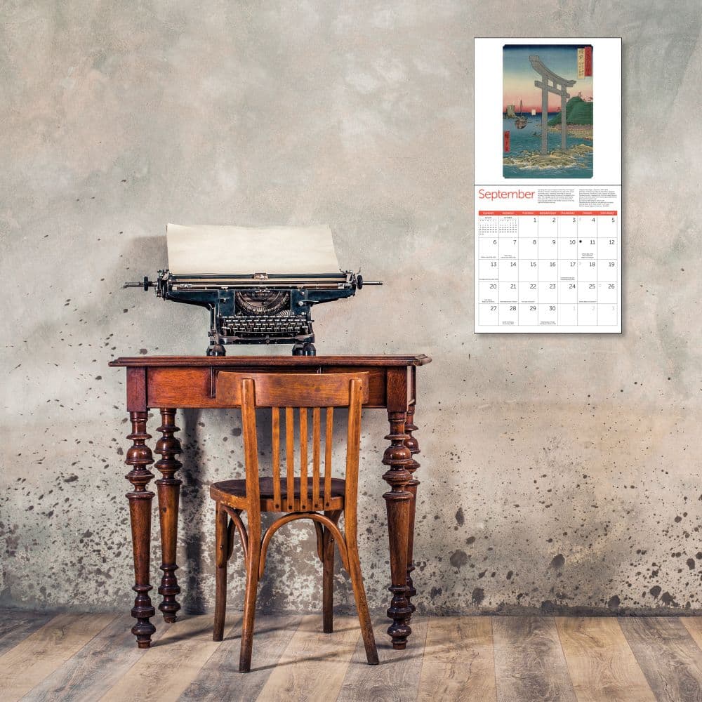 Japanese Woodblocks Museum of Fine Arts 2026 Wall Calendar Fourth Alternate Image