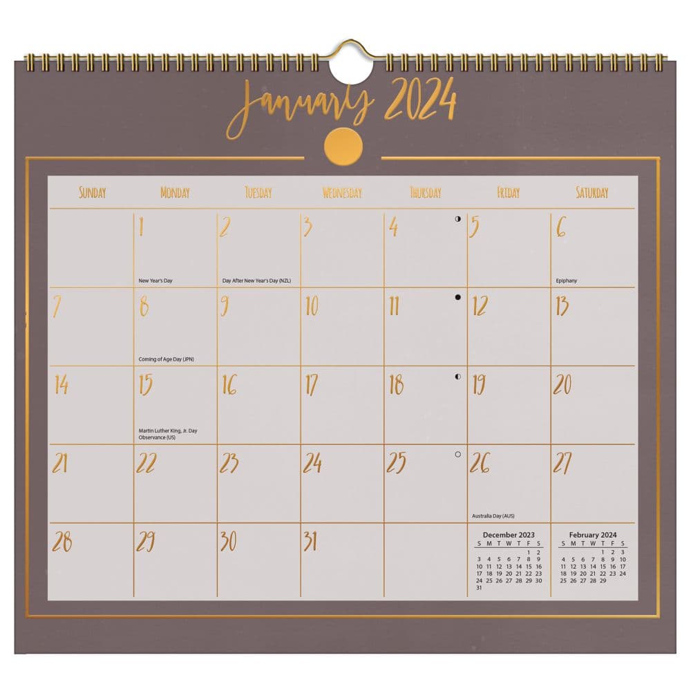 Mindful Journeys 2024 Wall Calendar