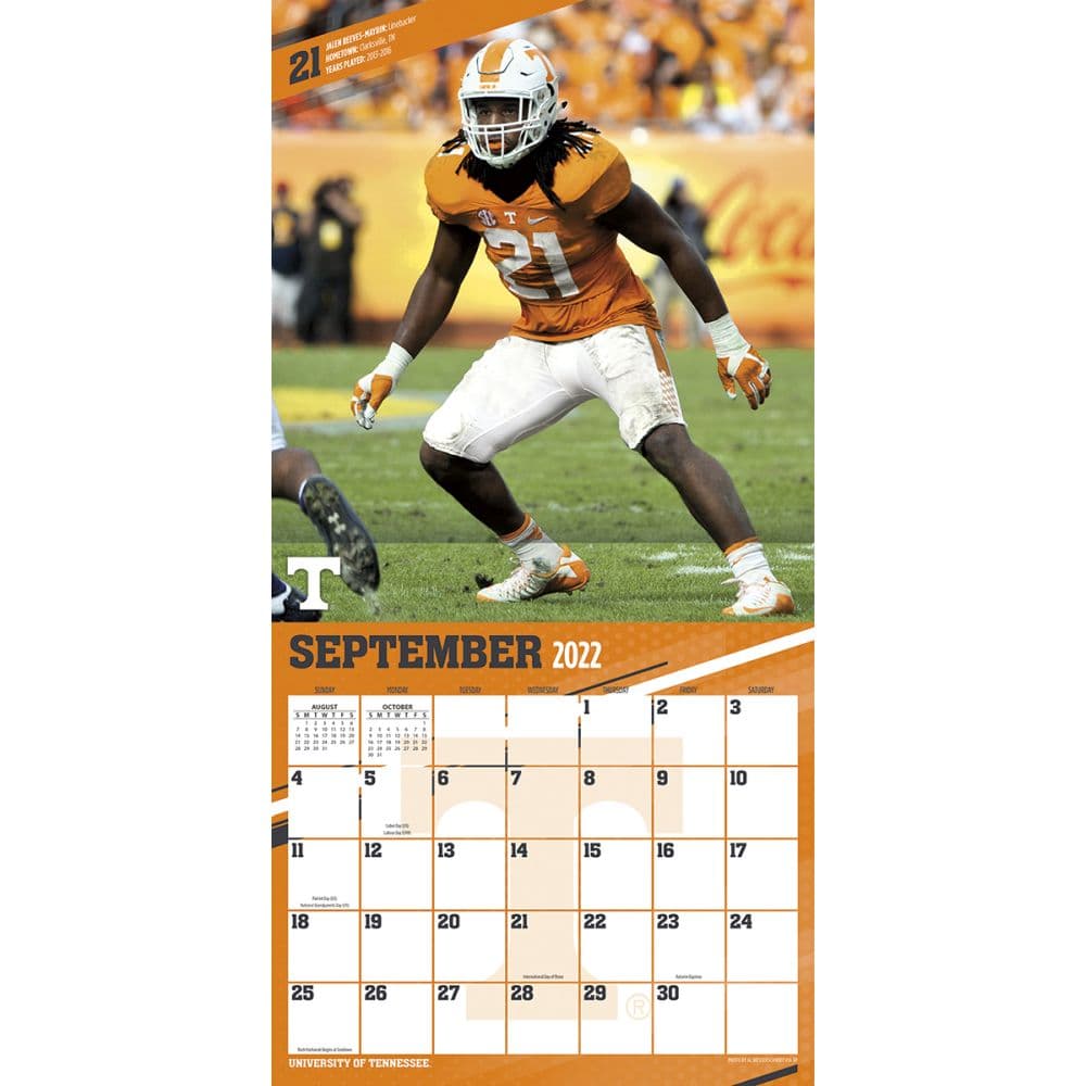 Tennessee Volunteers 2023 Wall Calendar - Calendars.com