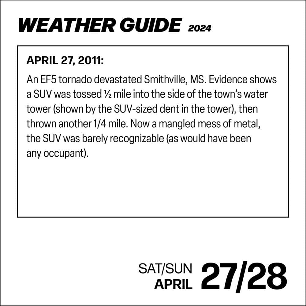 Weather Guide 2024 Desk Calendar