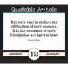 image Quotable Asshole 2026 Desk Calendar Second Alternate Image