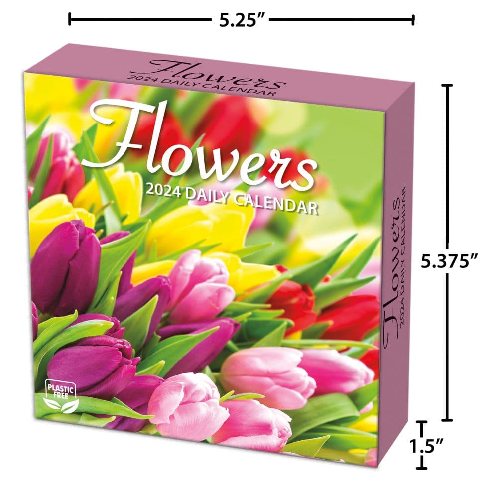 Flowers 2024 Desk Calendar