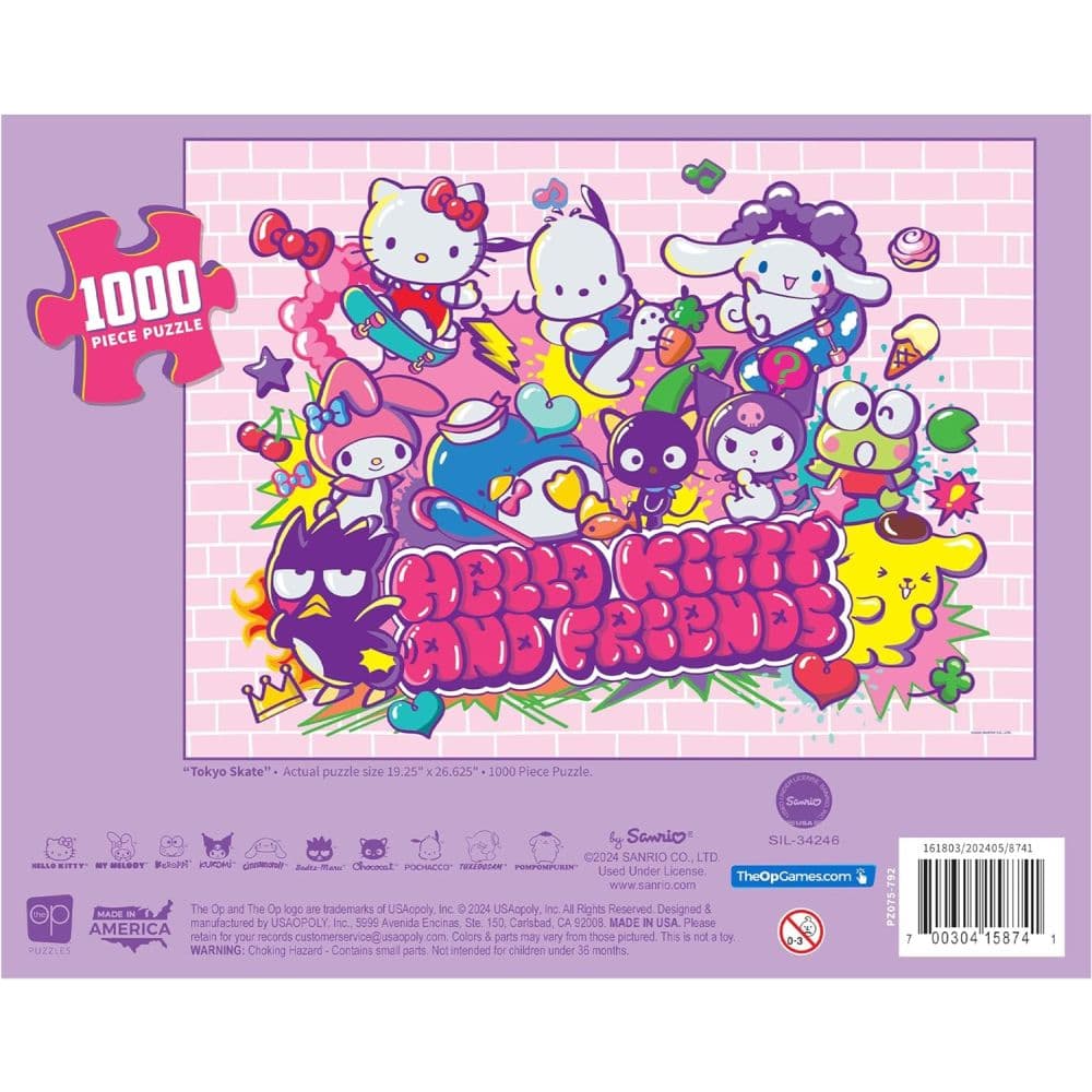 Hello Kitty And Friends Tokyo Skate 1000 Piece Puzzle Seventh Alternate Image