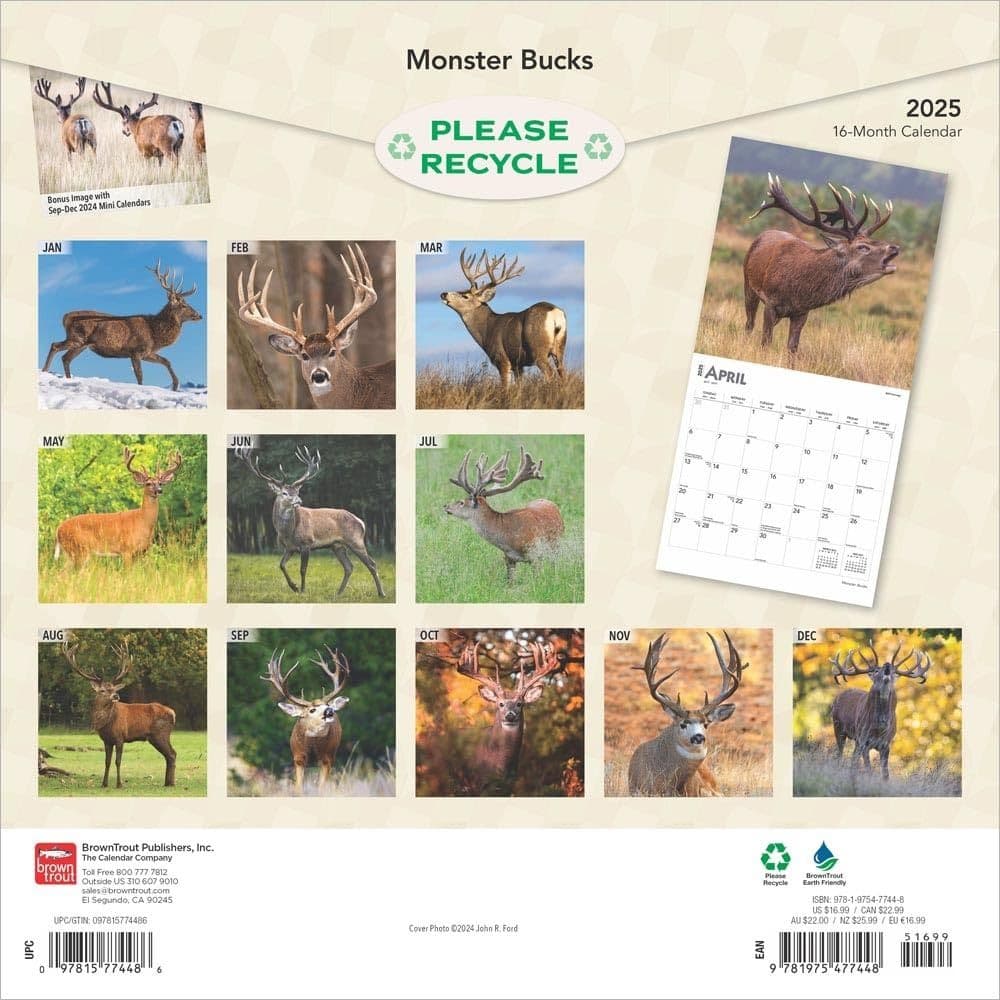 Monster Bucks 2025 Wall Calendar First Alternate Image