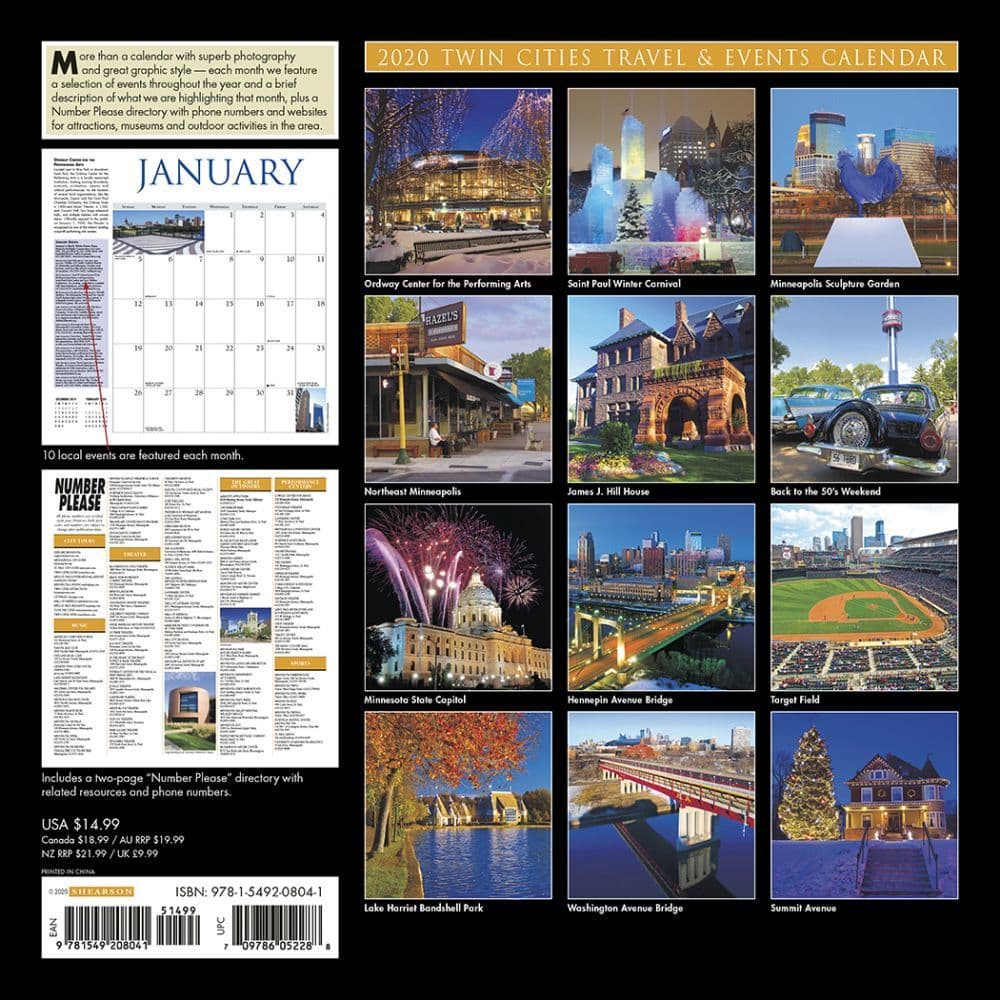 Twin Cities Events Wall Calendar Calendars com