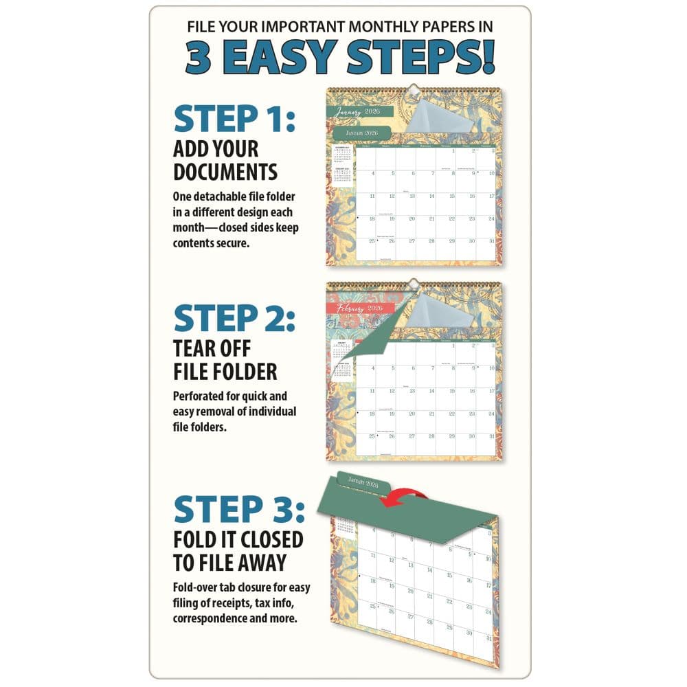 Bohemian File It 2026 Wall Calendar_ALT2