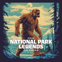 image National Parks Legends 2026 Wall Calendar Main Product Image