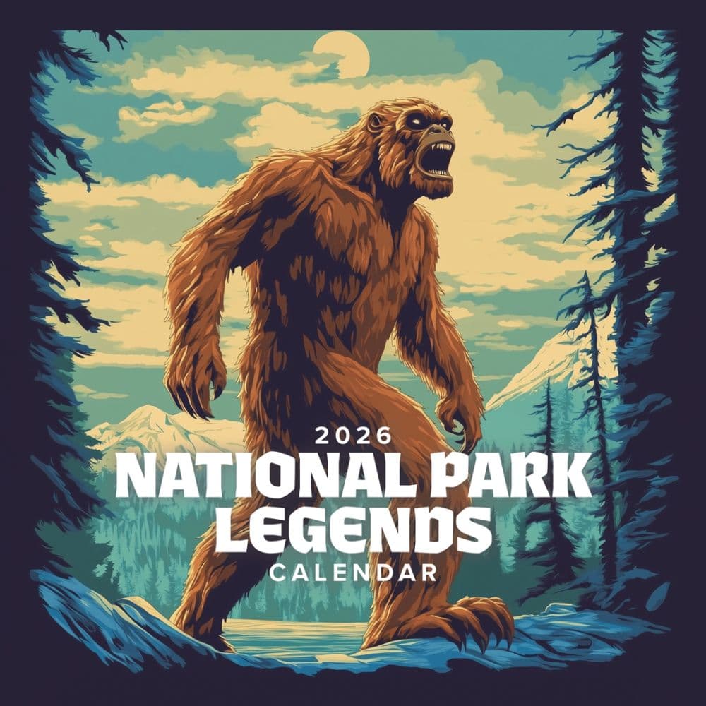 National Parks Legends 2026 Wall Calendar Main Product Image
