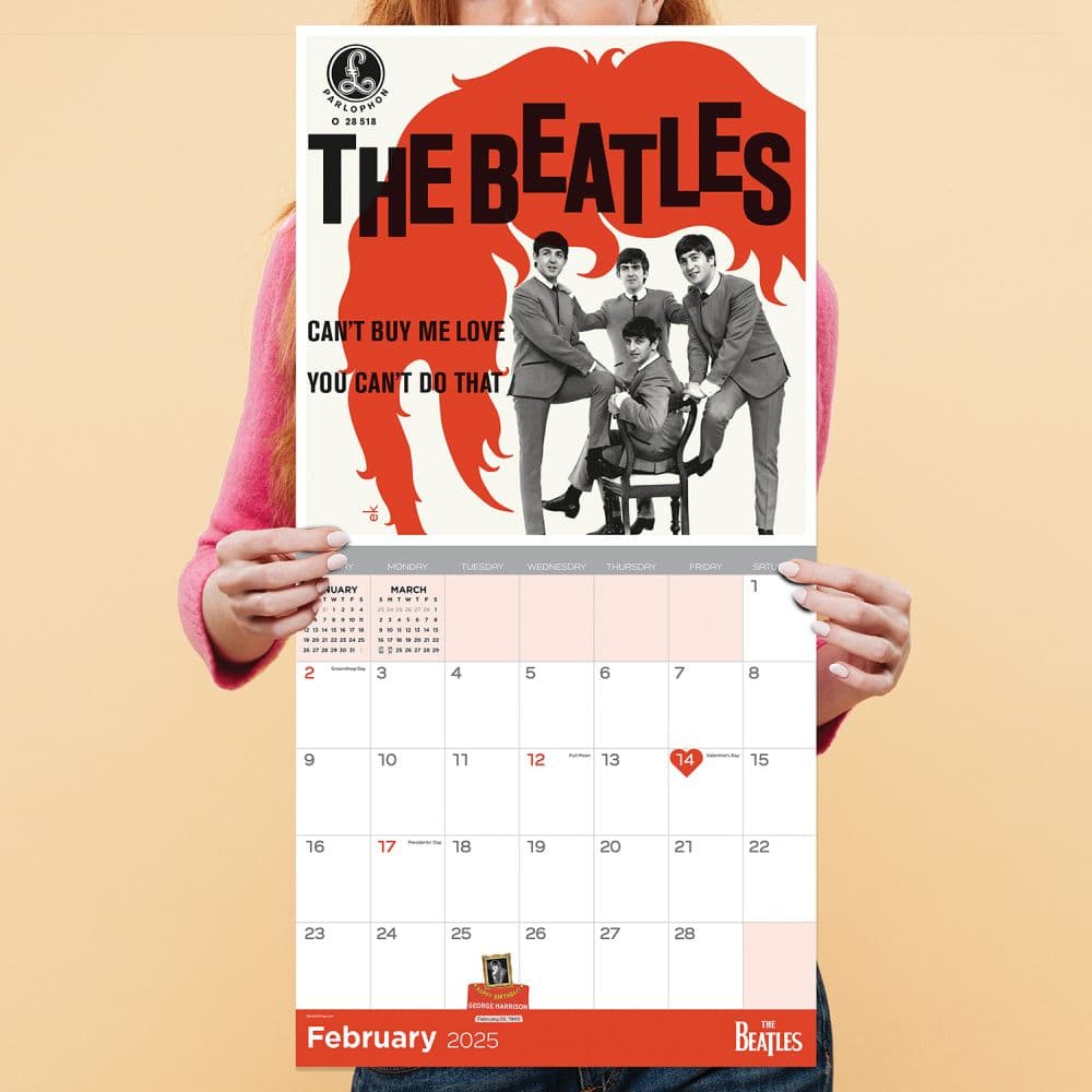 Beatles 2025 Wall Calendar