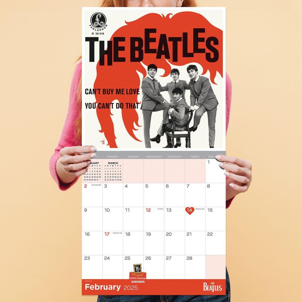 Beatles 2025 Wall Calendar Fourth Alternate Image width=&quot;1000&quot; height=&quot;1000&quot;
