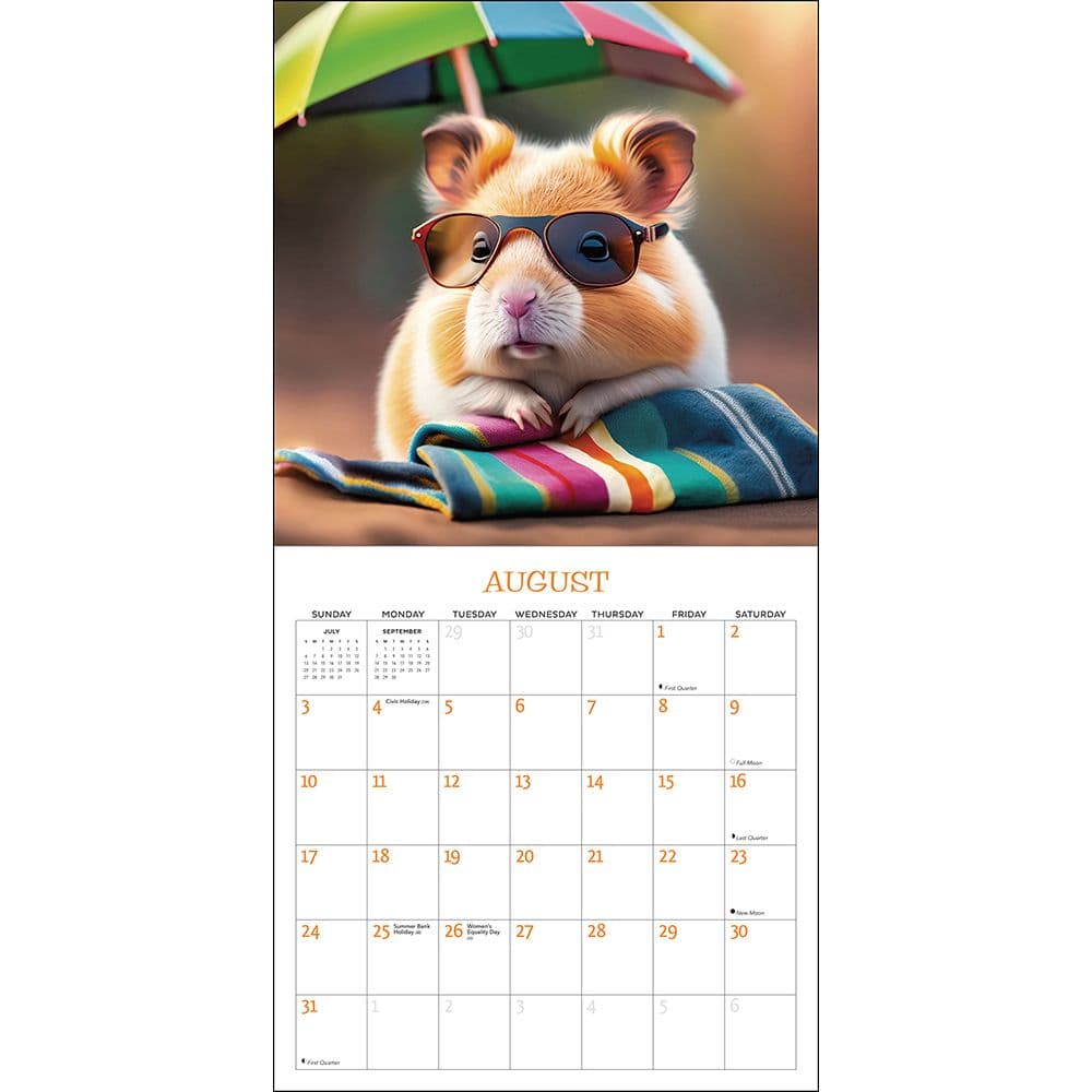 Guinea Pigs Rule 2025 Wall Calendar