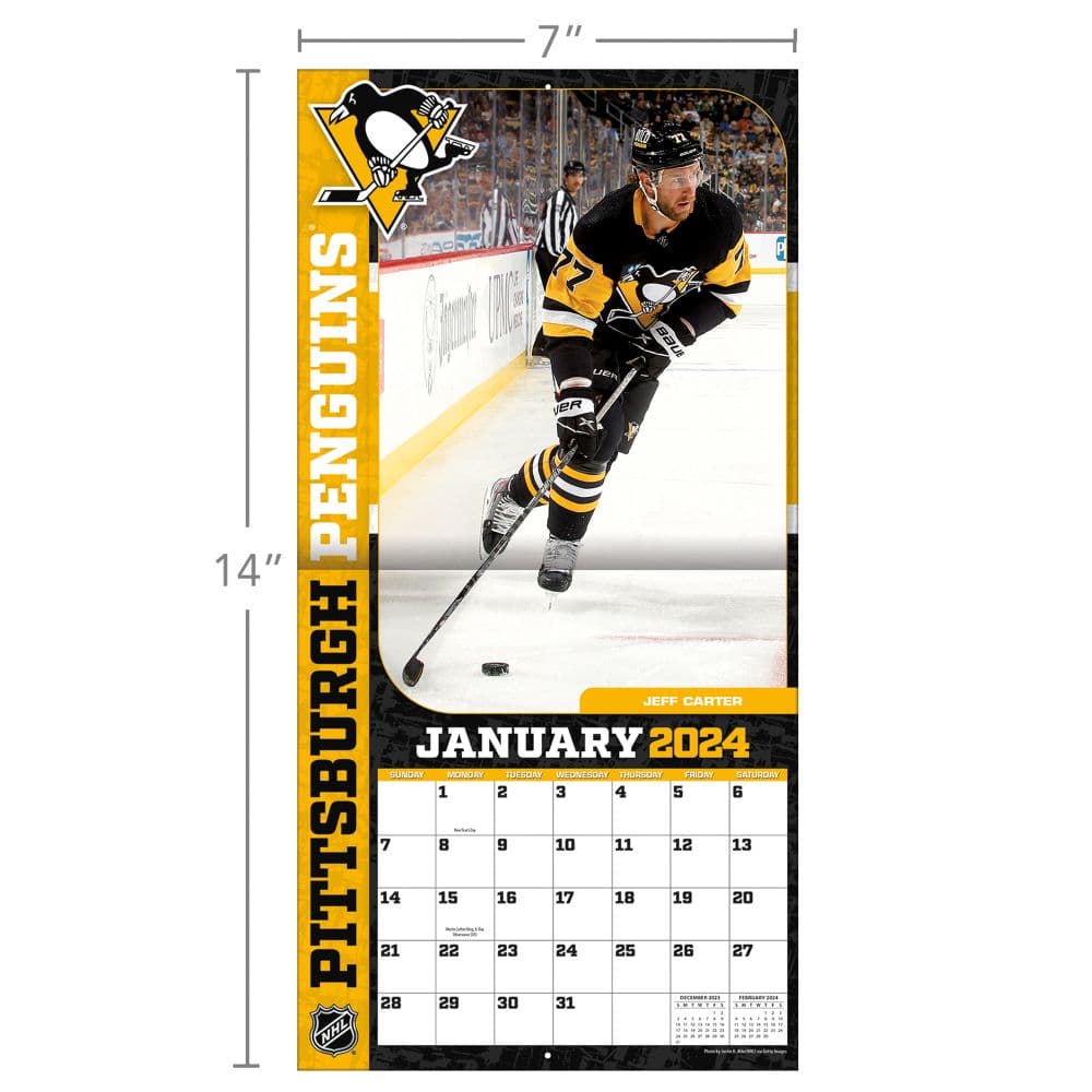 Pittsburgh Penguins 2025 Mini Wall Calendar