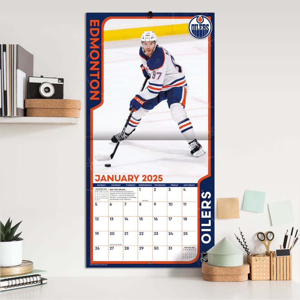 NHL Connor McDavid 2025 Wall Calendar Fourth Alternate Image width=&quot;1000&quot; height=&quot;1000&quot;