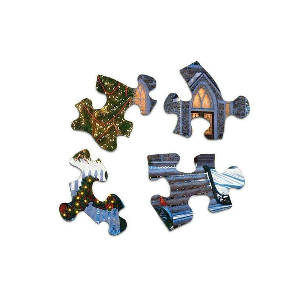 Holiday Church 1000 Piece Puzzle pieces