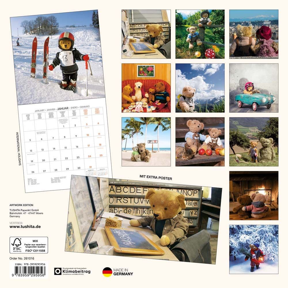 Teddys World 2026 Wall Calendar First Alternate Image