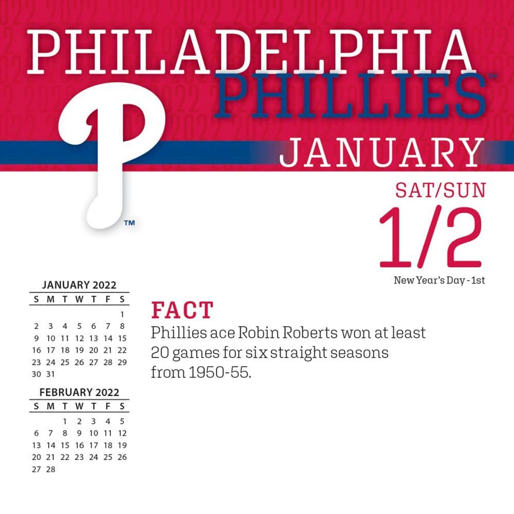 Phillies 2023 Calendar Mlb Philadelphia Phillies 2022 Desk Calendar - Calendars.com