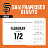 image MLB San Francisco Giants 2025 Desk Calendar Second Alternate Image width=&quot;1000&quot; height=&quot;1000&quot;