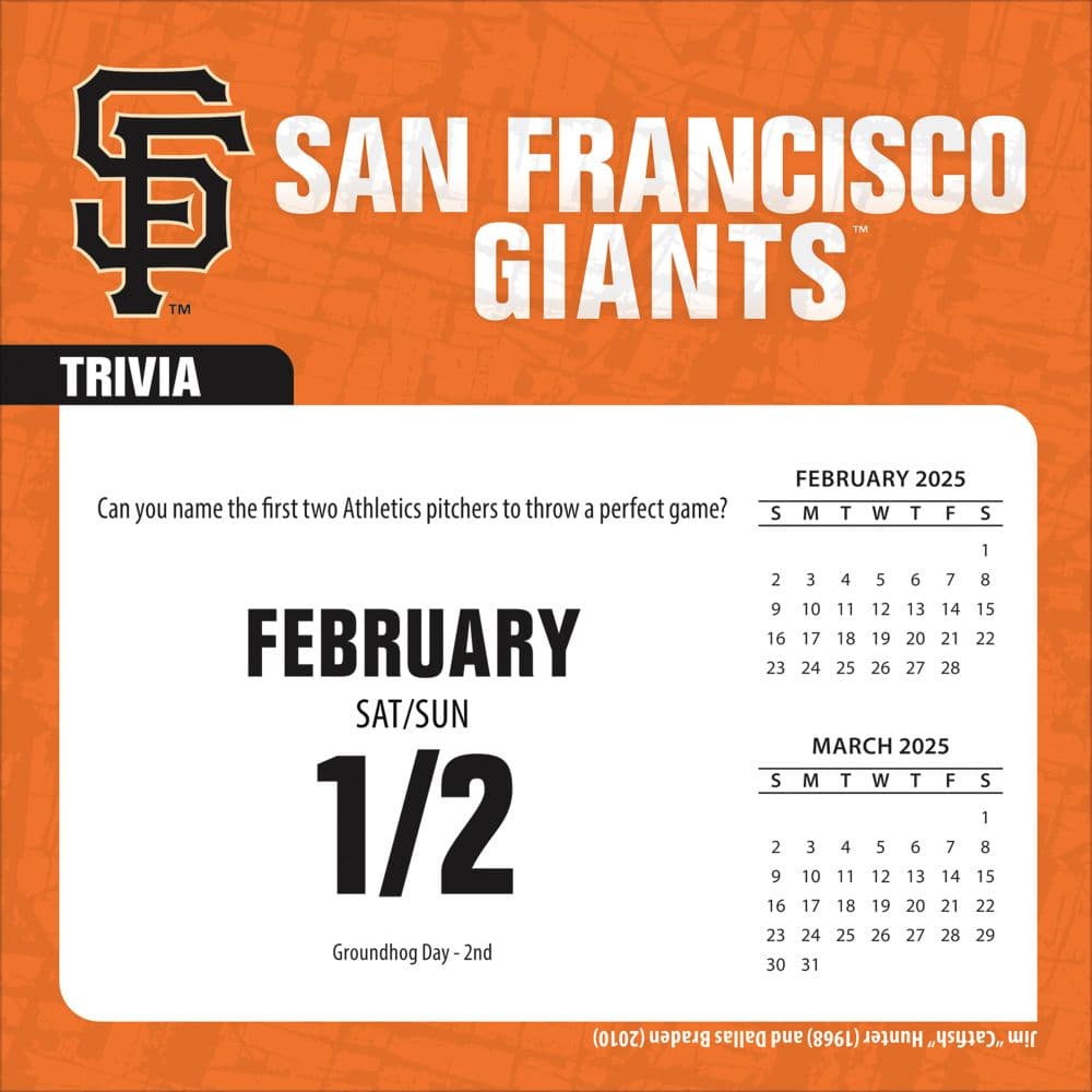 MLB San Francisco Giants 2025 Desk Calendar Second Alternate Image width=&quot;1000&quot; height=&quot;1000&quot;