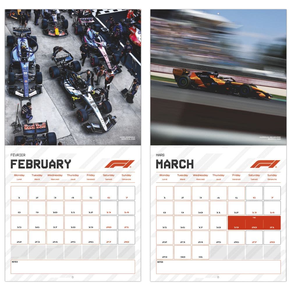 McLaren Racing 2027 Wall Calendar Fifth Alternate Image