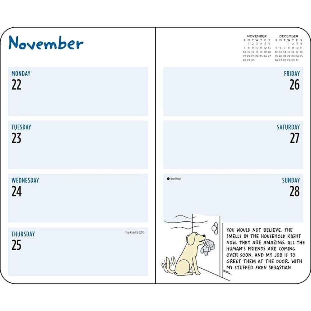 Thoughts of Dog 2027 Weekly Planner Seventh Alternate Image