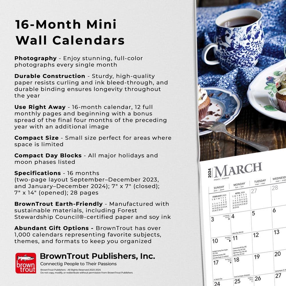 Kitchen 2024 Mini Wall Calendar