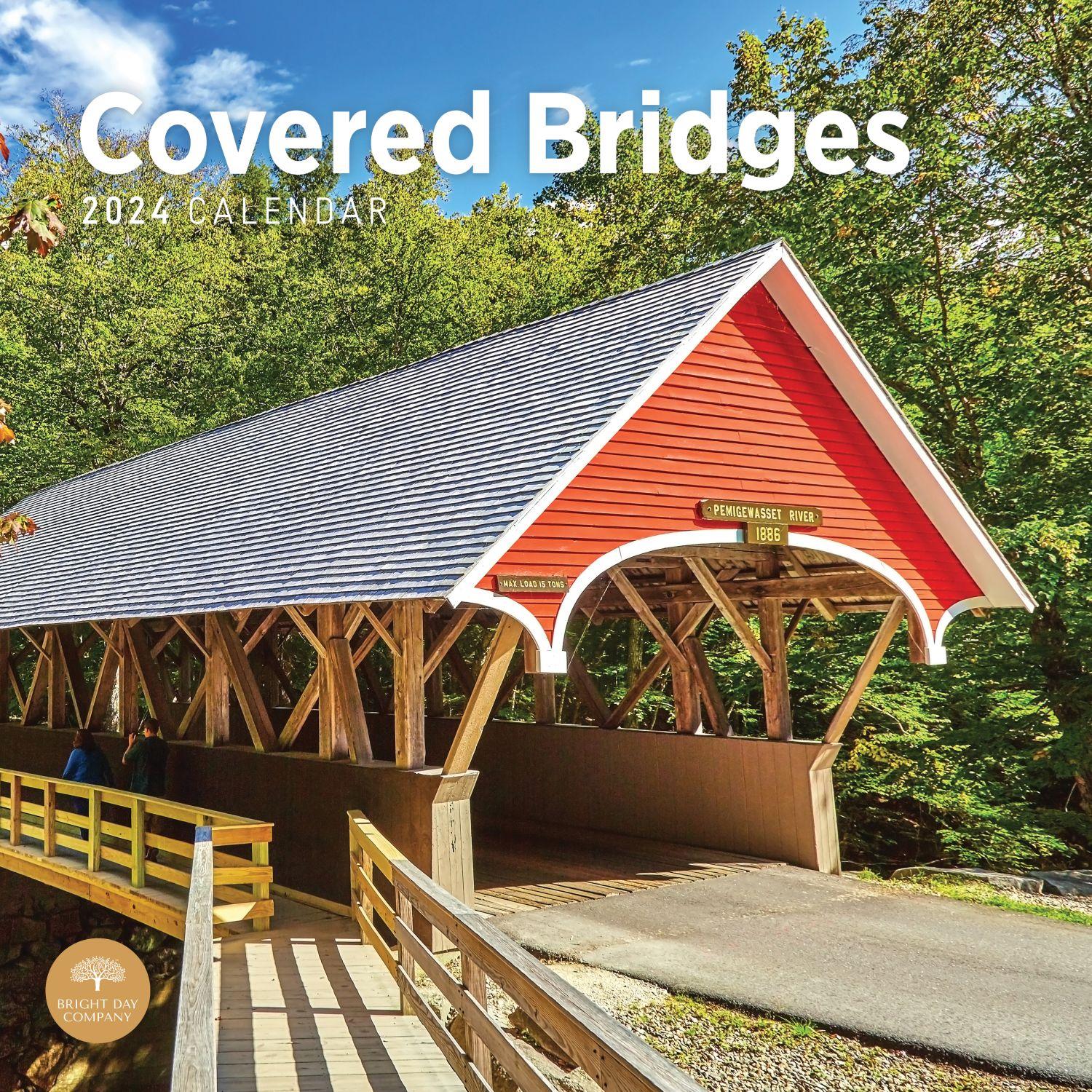 Covered Bridges 2025 Wall Calendar