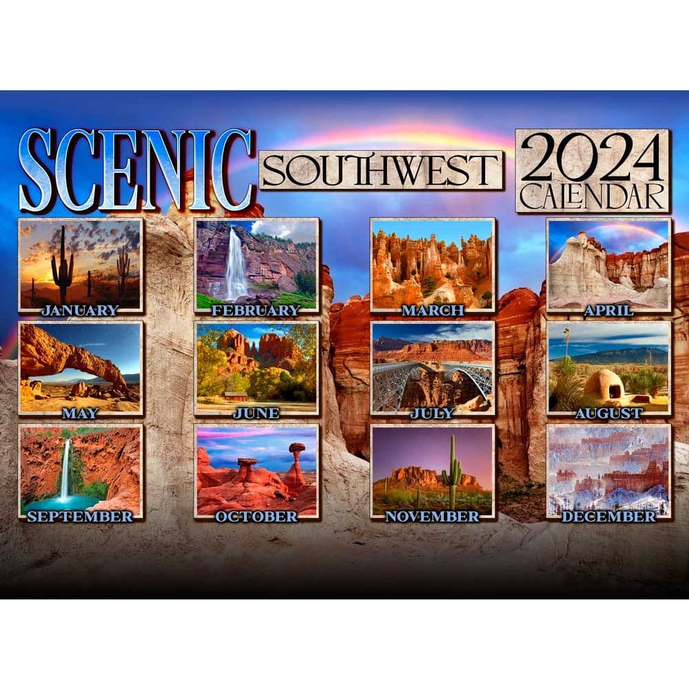 Scenic Southwest 2024 Wall Calendar
