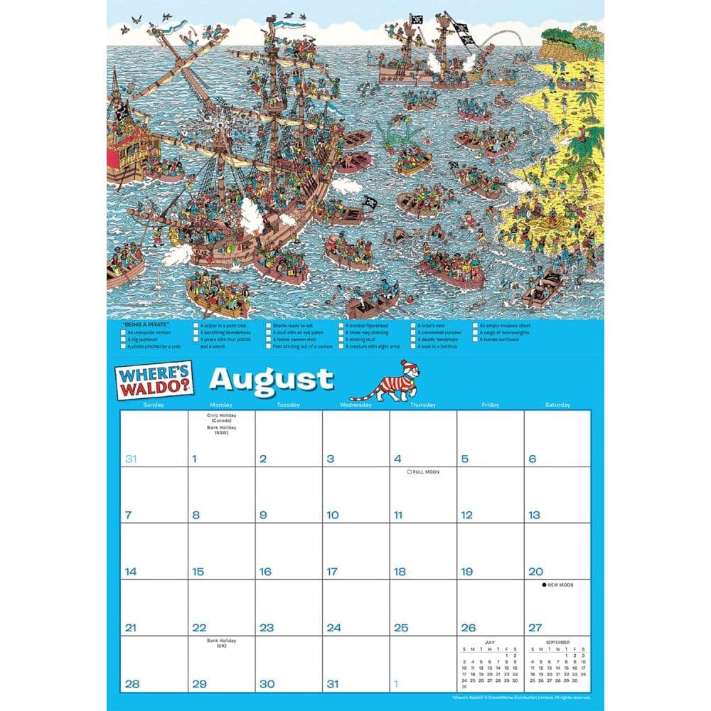 Wheres Waldo 2022 Wall Calendar - Calendars.com