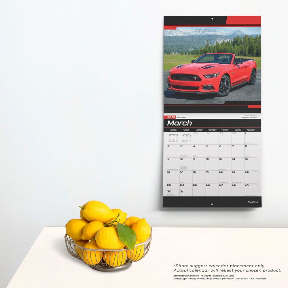 Mustang 2025 Wall Calendar