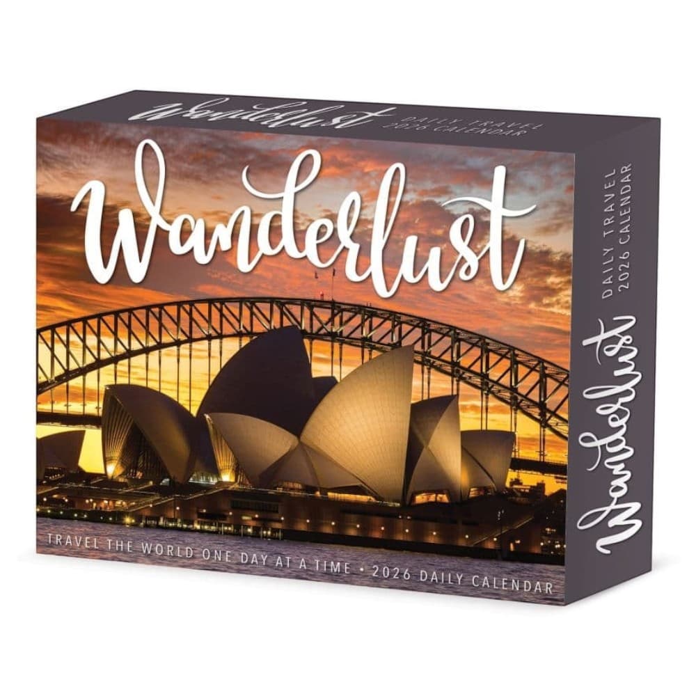 Wanderlust 2026 Desk Calendar Main Product Image