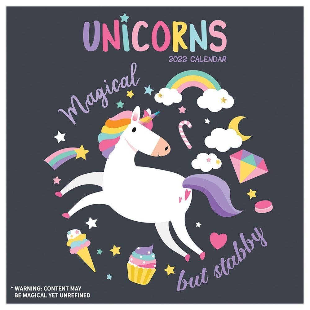 Unicorn Calendar 2023 Unicorns 2022 Wall Calendar - Calendars.com