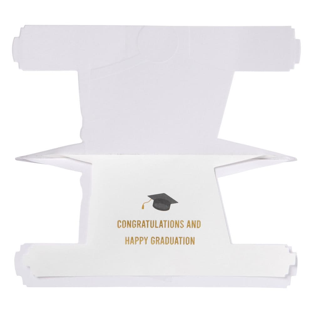 Die Cut Mortar Board and Diploma Graduation Card Second Alternate Image width=&quot;1000&quot; height=&quot;1000&quot;