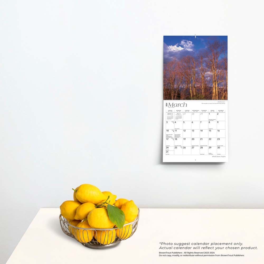 Virginia 2024 Mini Wall Calendar