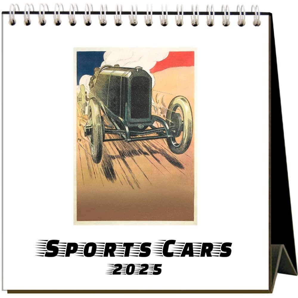 image Sports Cars 2025 Easel Desk Calendar Main Image