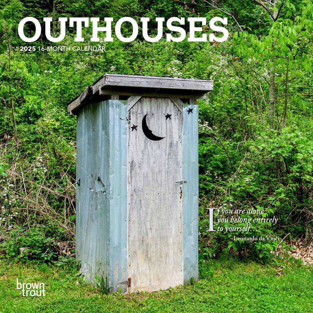 Outhouses 2025 Mini Wall Calendar