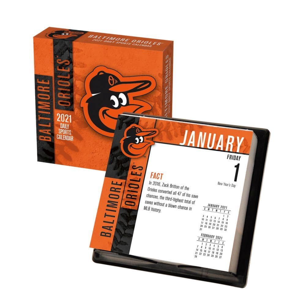 Baltimore Orioles Desk Calendar