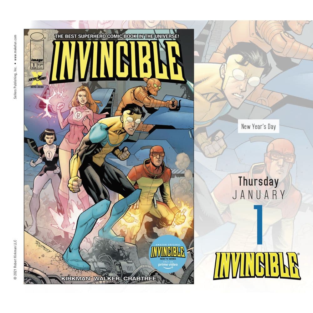 Invincible 2026 Desk Calendar Second Alternate Image
