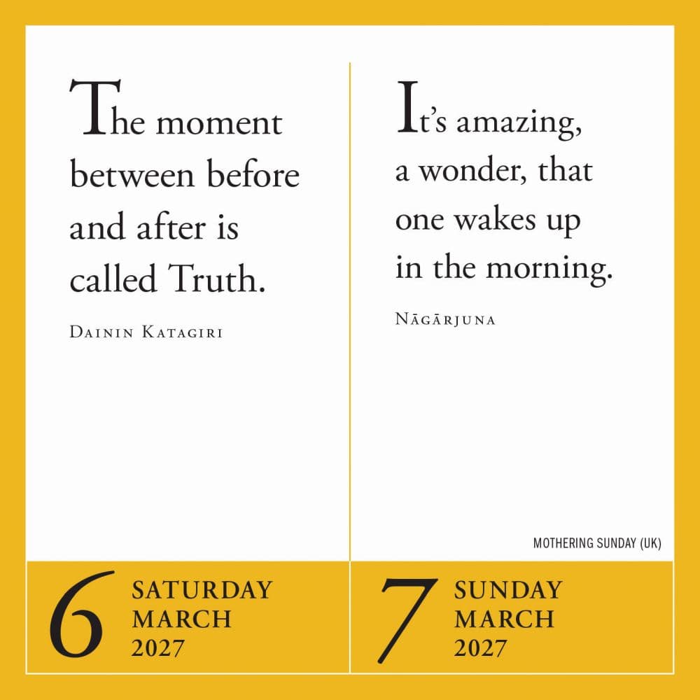 Year of Zen 2027 Page-A-Day Desk Calendar Second Alternate Image