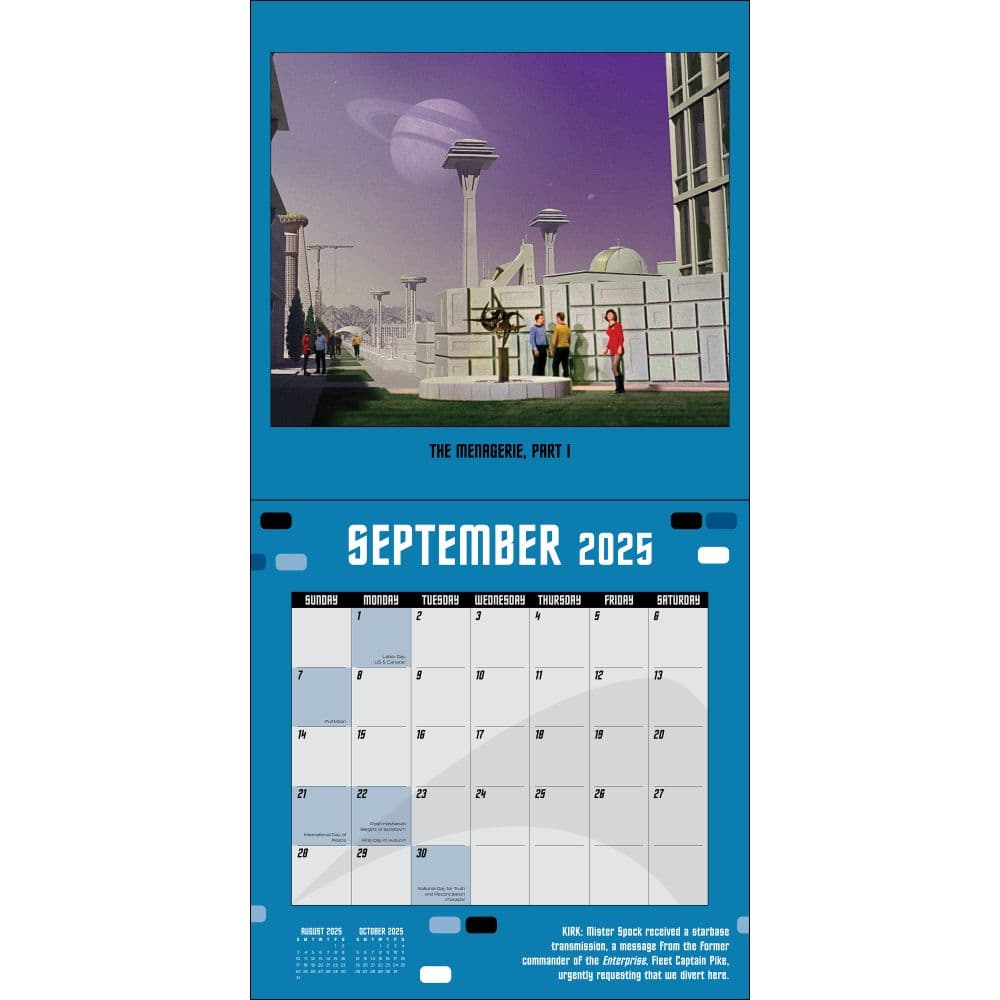 Star Trek Original Series 2025 Wall Calendar Fourth Alternate Image width=&quot;1000&quot; height=&quot;1000&quot;