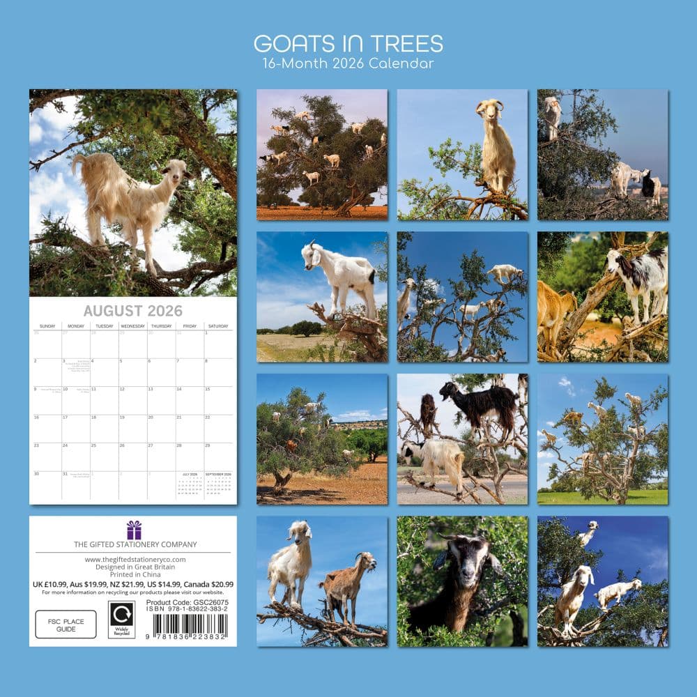 Goats in Trees 2026 Wall Calendar First Alternate Image