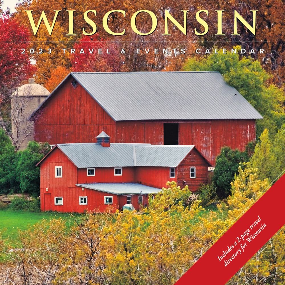 Wisconsin Travel & Events 2023 Wall Calendar - Calendars.com