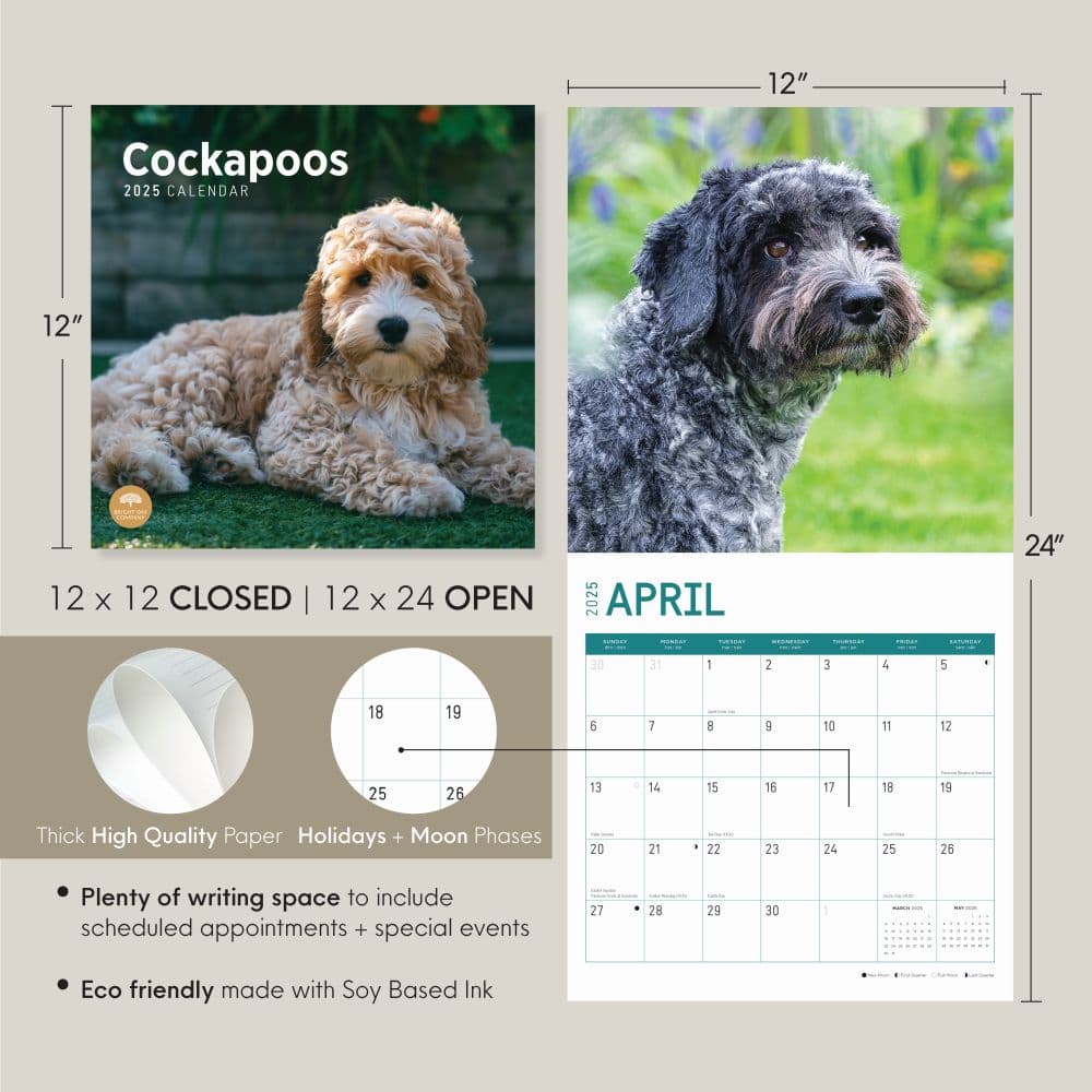 Cockapoos 2025 Wall Calendar Seventh Alternate Image