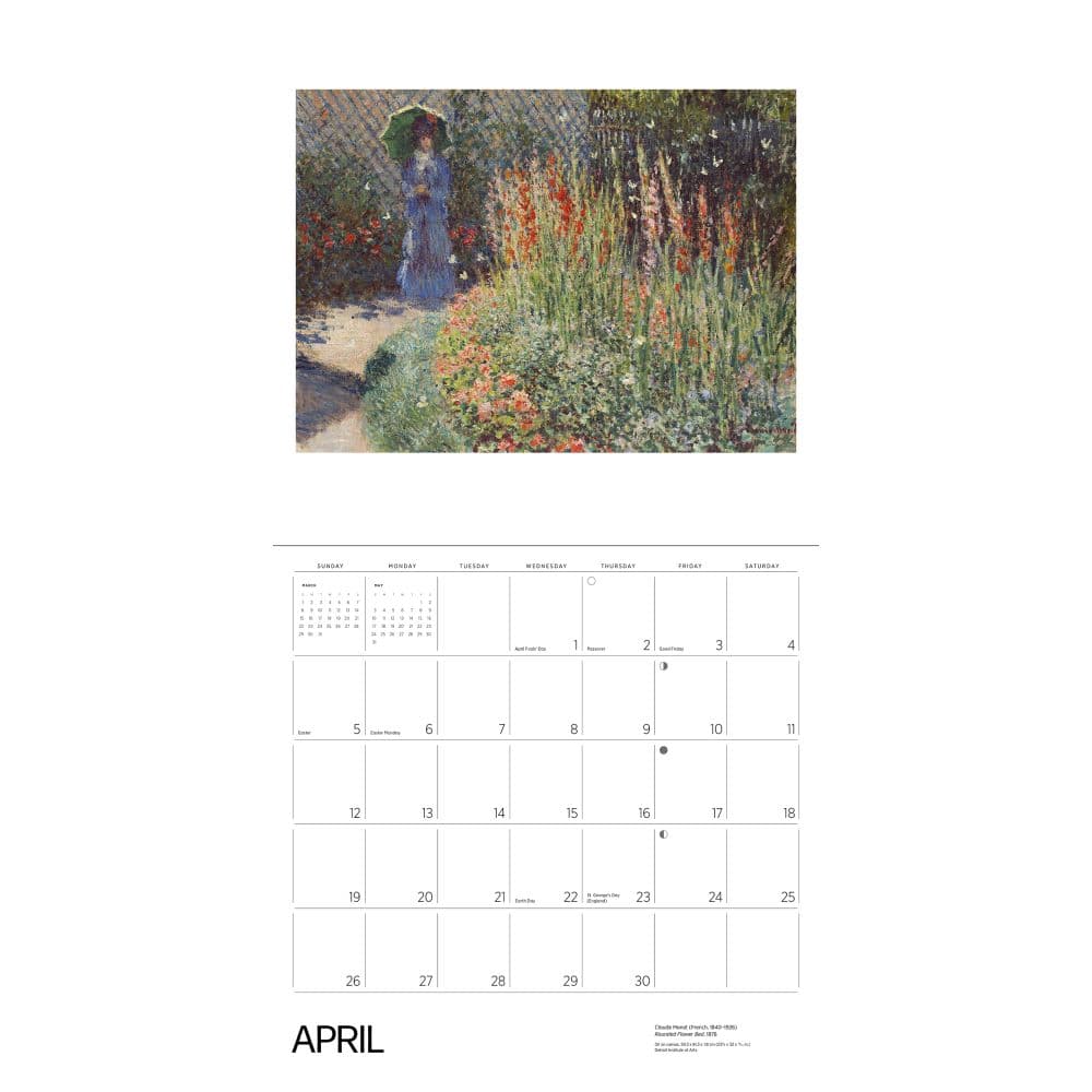 Gardens of the Impressionists 2026 Wall Calendar Sixth Alternate Image