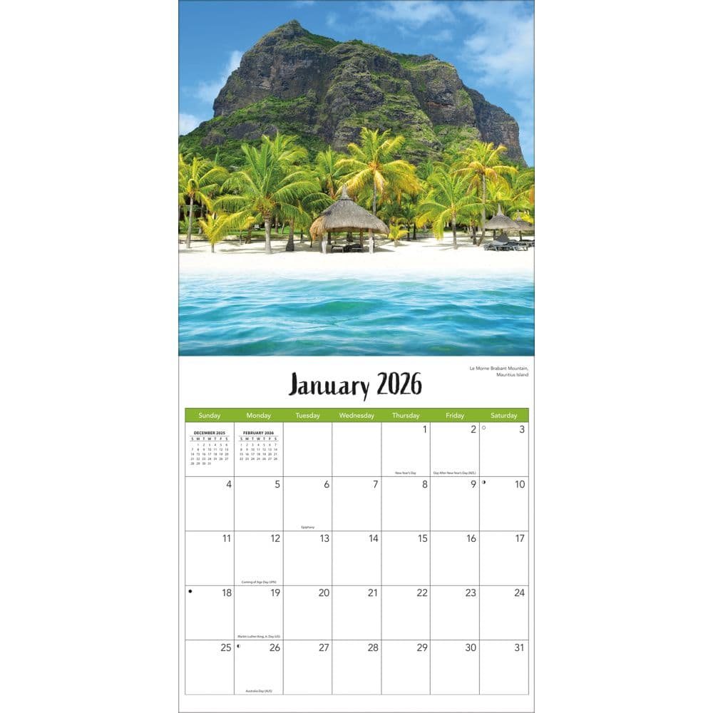 Beaches Photo 2026 Mini Wall Calendar_ALT2