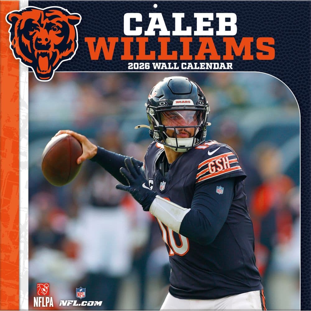 NFL Chicago Bears Caleb Williams 2026 Wall Calendar Main Product image